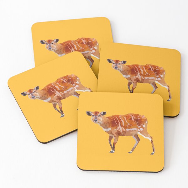 Item preview, S is for Sitatunga,Sitatunga Artwork – Wetland Antelope Illustration and African Wildlife Design designed and sold by PrettylittlepastelUk.