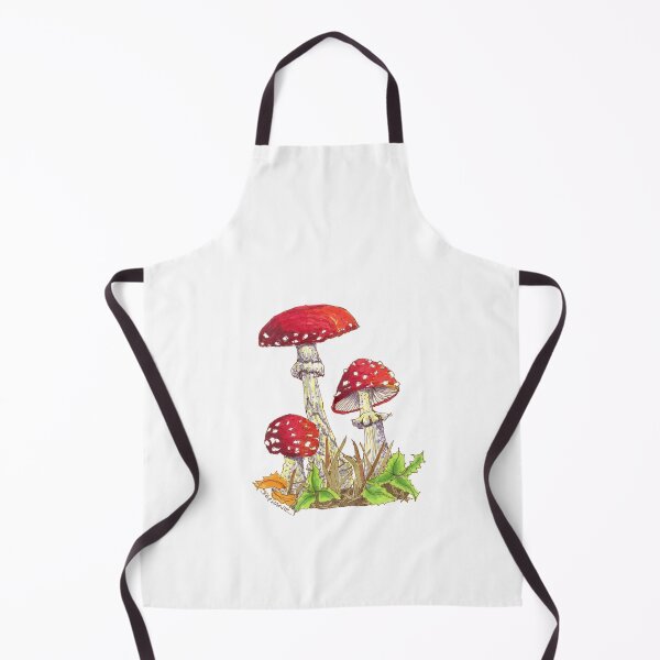 Item preview, Red Agaric Mushrooms on the Ground designed and sold by Stephanie Sipp.
