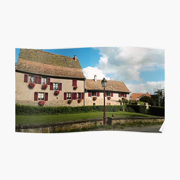 Domaine viticole à Saint-Hippolyte, Alsace, France. Poster