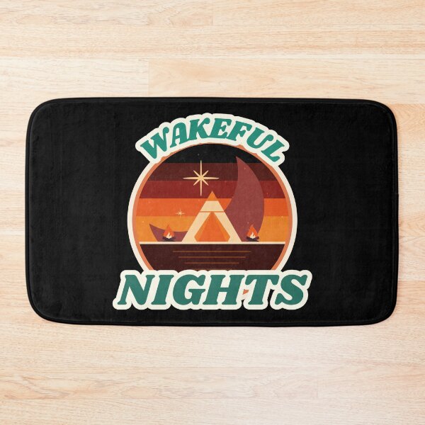 Item preview, Retro vintage style, wakeful nights designed and sold by CrazyHowCool.