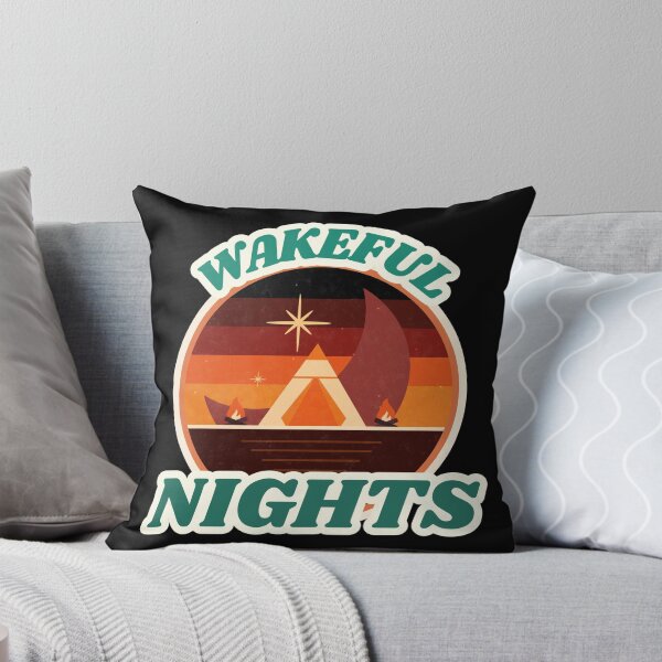Item preview, Retro vintage style, wakeful nights designed and sold by CrazyHowCool.