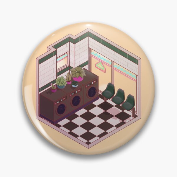 Item preview, Isometric Laundromat at Day designed and sold by Cool Cat With Hat  Art.