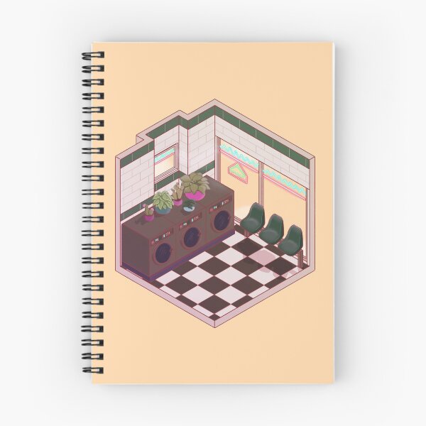 Item preview, Isometric Laundromat at Day designed and sold by Cool Cat With Hat  Art.