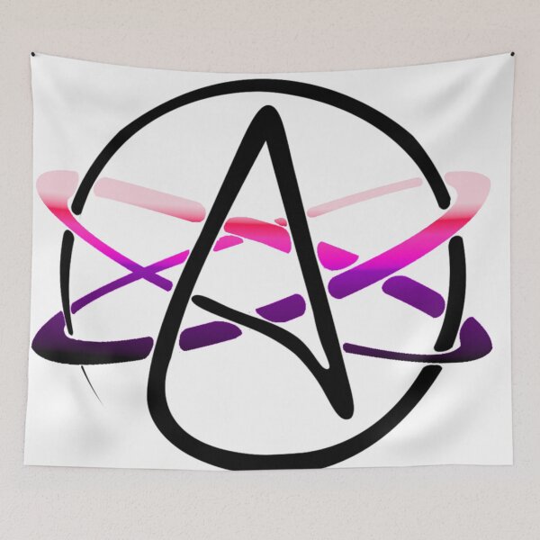 Item preview, Dark Atheist Symbol in purples designed and sold by MichelleAlbert.
