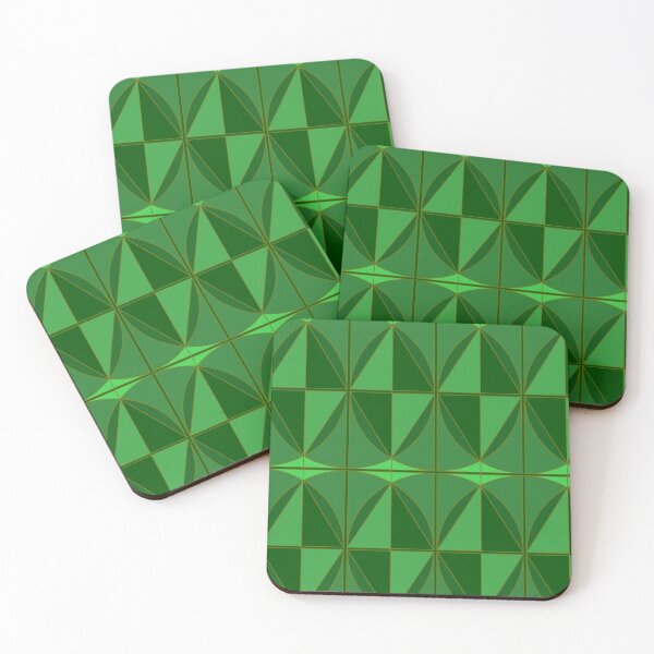 Item preview, Geometric pattern green/yellow designed and sold by GeometricalFlow.
