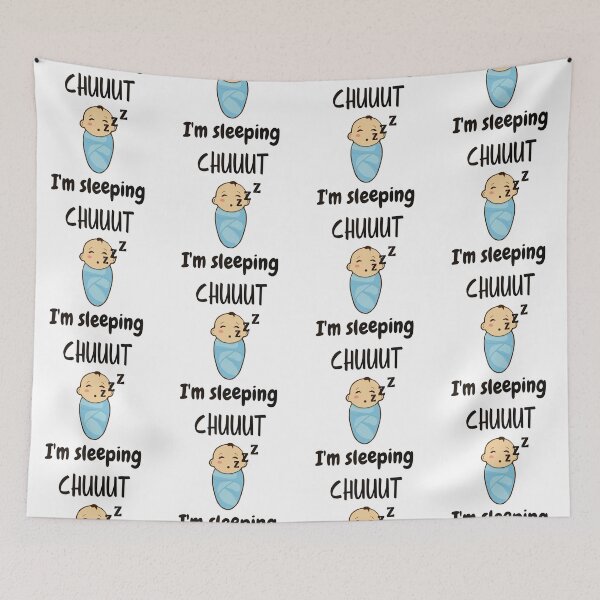 Item preview, Chut I'm sleeping- Swaddle baby designed and sold by wiwiart.