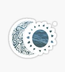 moon and sun Sticker