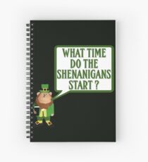 Funny Irish shenanigans Spiral Notebook