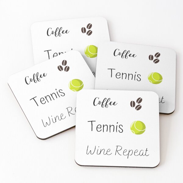 Item preview, coffee tennis wine repeat designed and sold by piskwi.