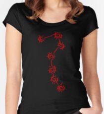 Hokuto no Ken Sieben Narben Tailliertes Rundhals-Shirt