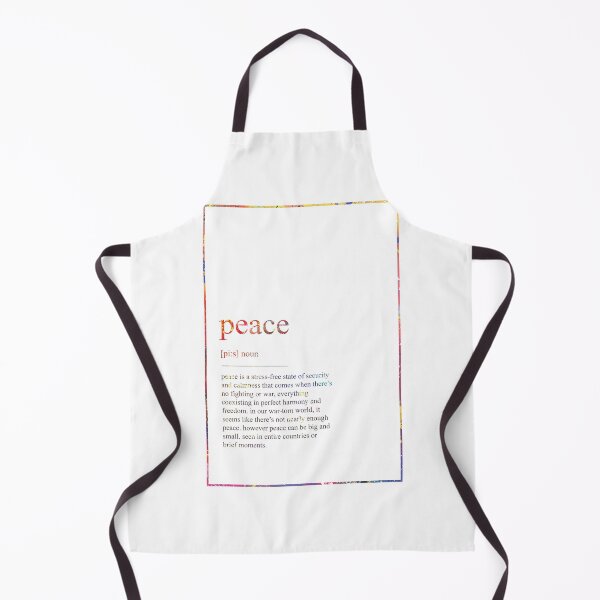 Item preview, PEACE 443 Watercolor Map Yoga Quote Definition Des designed and sold by vividpixelusa.