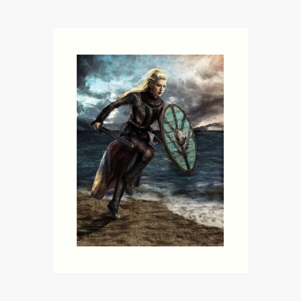 Lagertha on Vikings, glam take on shield maiden armor. But nice to see.