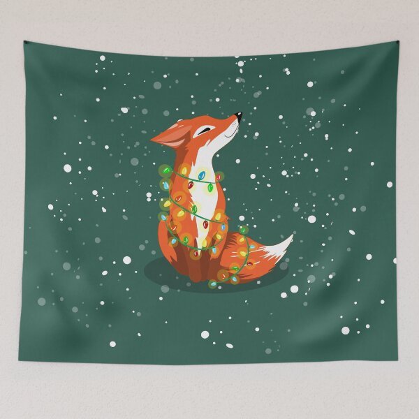 Item preview, Christmas cute fox designed and sold by Vettonsa.