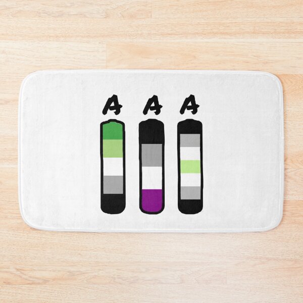 Item preview, AAA aromantic asexual agender batteries designed and sold by D0NN13D1N0.