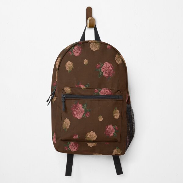 Item preview, Vintage Floral Pattern with Brown Background - Grained Texture designed and sold by norandesign.