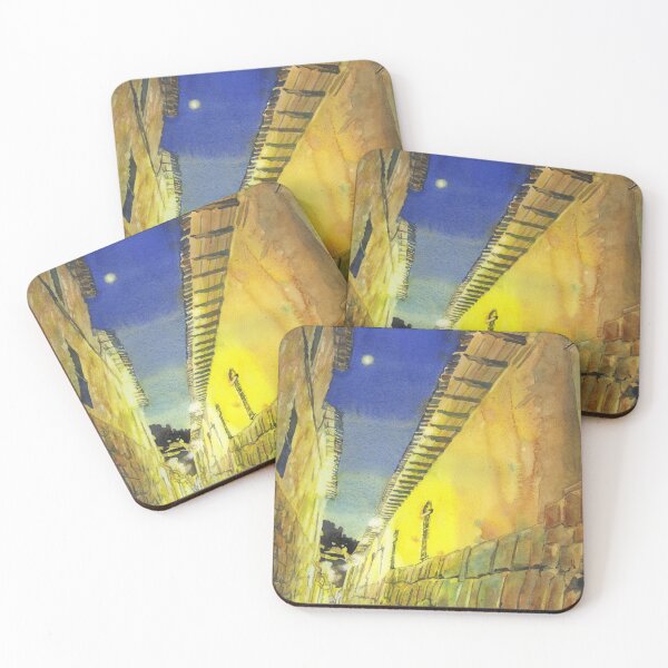 Item preview, Cusco, Peru.  Cusco painting fine art yellow blue Peru designed and sold by rfoxphoto.