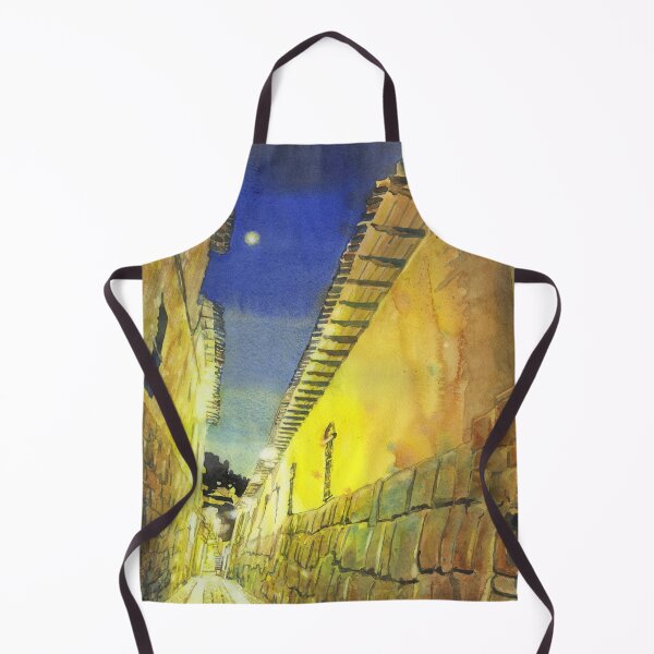 Item preview, Cusco, Peru.  Cusco painting fine art yellow blue Peru designed and sold by rfoxphoto.