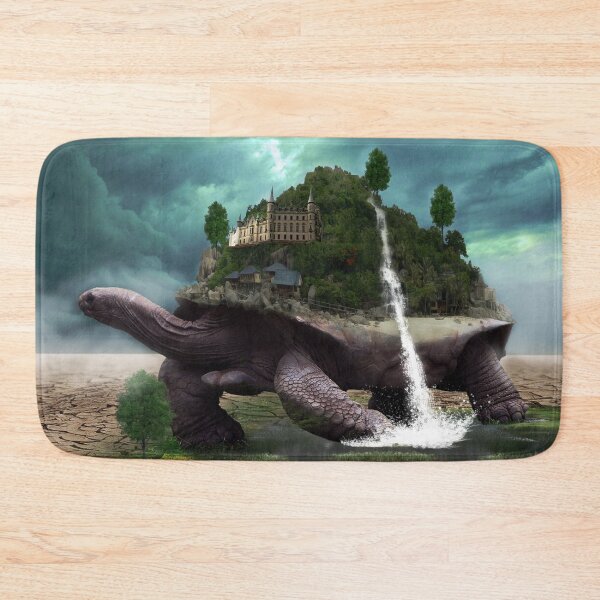 Item preview, Fantasy giant turtle with a waterfall designed and sold by koalas1414.