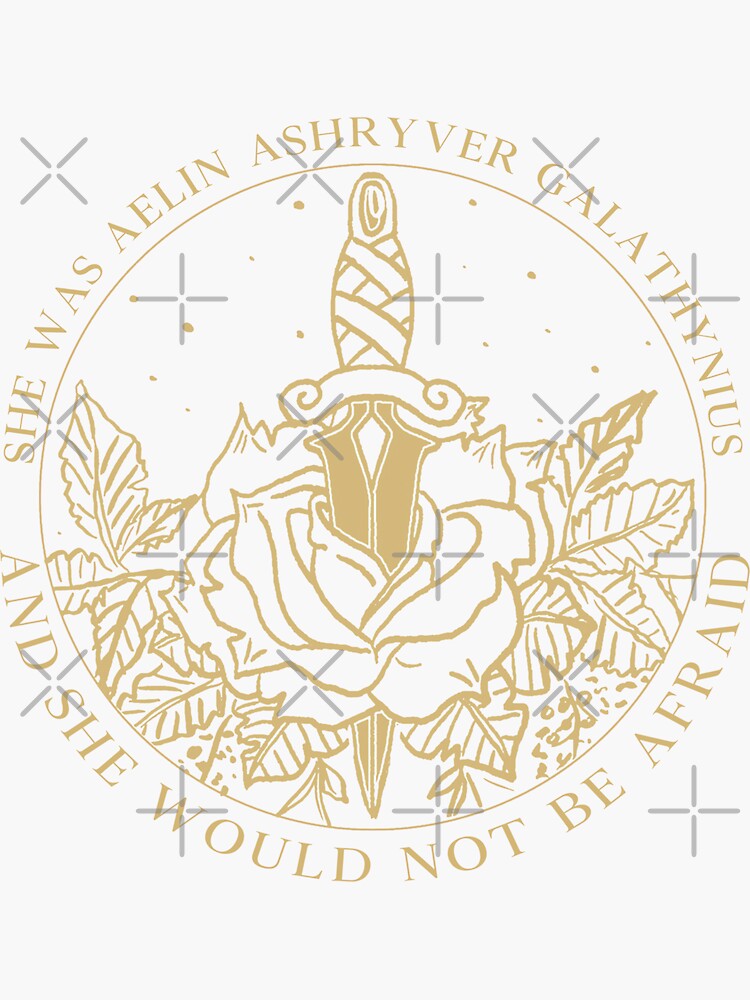 Aelin Galathynius Throne Of Glass Quote Sticker For Sale By Crescntdesigns Redbubble 8397