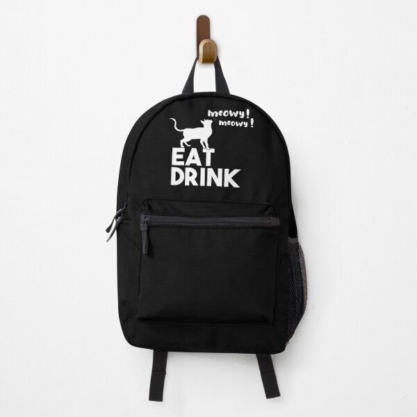 Item preview, Eat Drink and Be Meowy,gift idea,funny tshirt designed and sold by MedBoularouah.