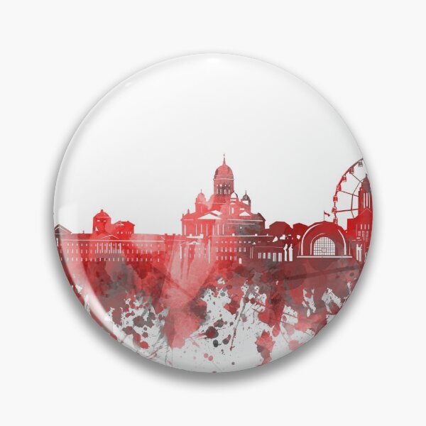 Item preview, helsinki skyline red designed and sold by BekimART2.