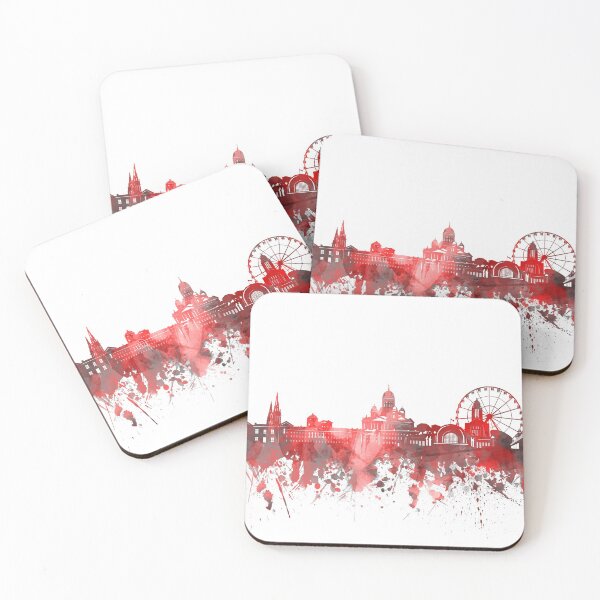 Item preview, helsinki skyline red designed and sold by BekimART2.