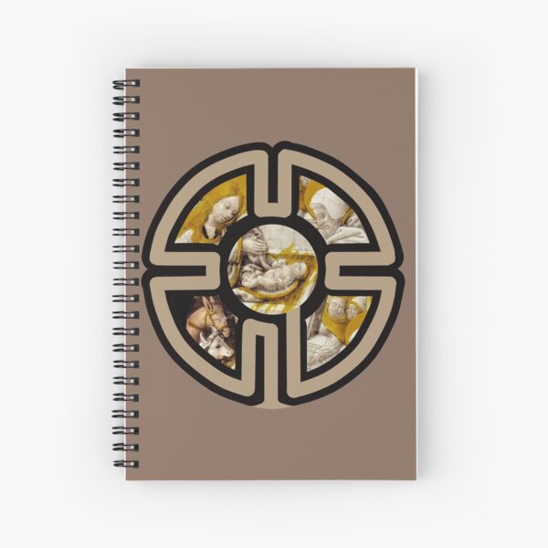 Christmas Nativity (Christmas Religious Art) Spiral Notebook