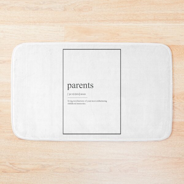 Item preview, Parents 439 Watercolor Map Yoga Quote Definition D designed and sold by vividpixelusa.
