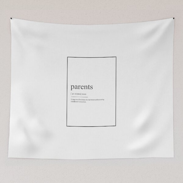 Item preview, Parents 439 Watercolor Map Yoga Quote Definition D designed and sold by vividpixelusa.