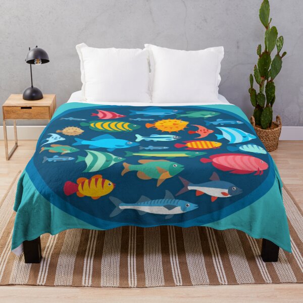 Item preview, Cartoon Fish Marine Triggerfish, Angel, Pufferfish designed and sold by killies.