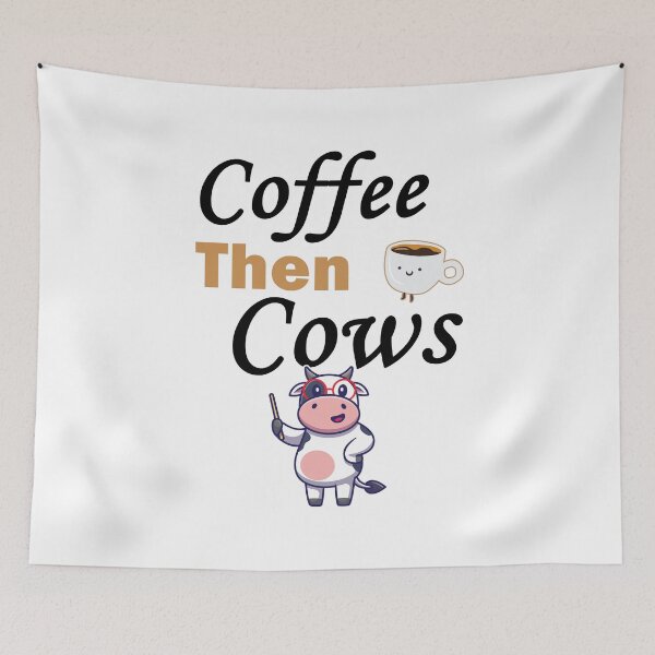 Item preview, Coffee Then Cows Funny Cute Cow lover Saying designed and sold by Scratches Tees.