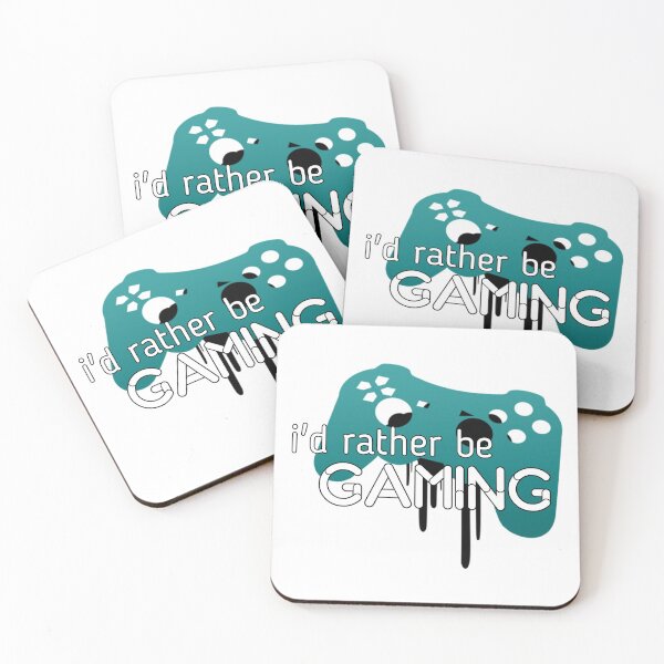 Item preview, I'd Rather Be Gaming designed and sold by The Feral Bookshelf.