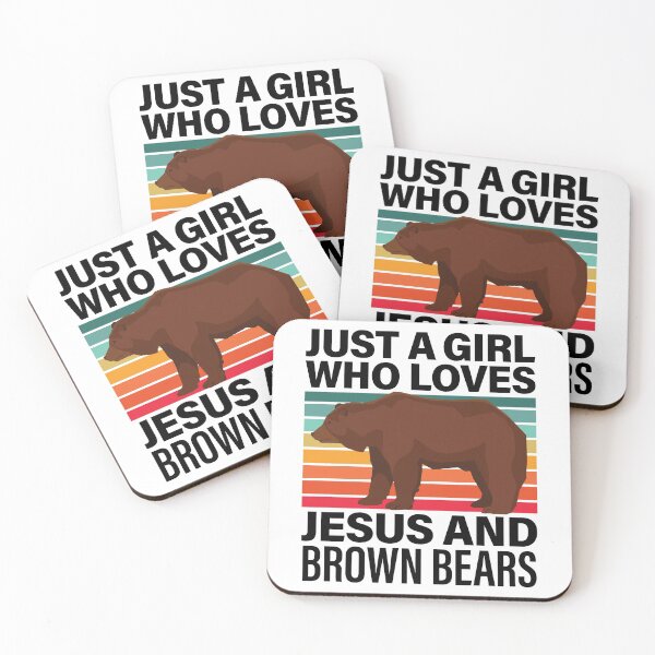 Item preview, Just A Girl Who Loves Jesus And Brown Bears designed and sold by GravitiTees.