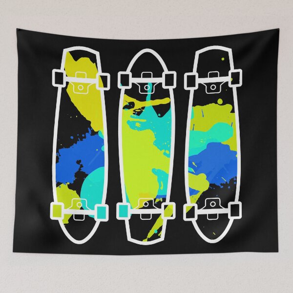 Item preview, Longboarding 90s Aesthetic Paint Splatter Design designed and sold by AutonomousN.