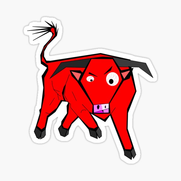 "Red bull" Sticker for Sale by DrTigrou Redbubble