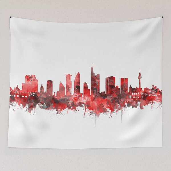 Item preview, frankfurt skyline red designed and sold by BekimART2.