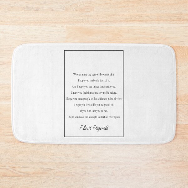 Item preview, F  Scott Fitzgerald We Can Make The Best 438 Water designed and sold by vividpixelusa.