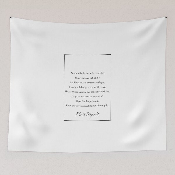 Item preview, F  Scott Fitzgerald We Can Make The Best 438 Water designed and sold by vividpixelusa.