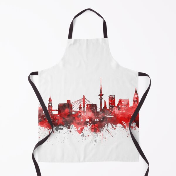 Item preview, hamburg skyline red designed and sold by BekimART2.