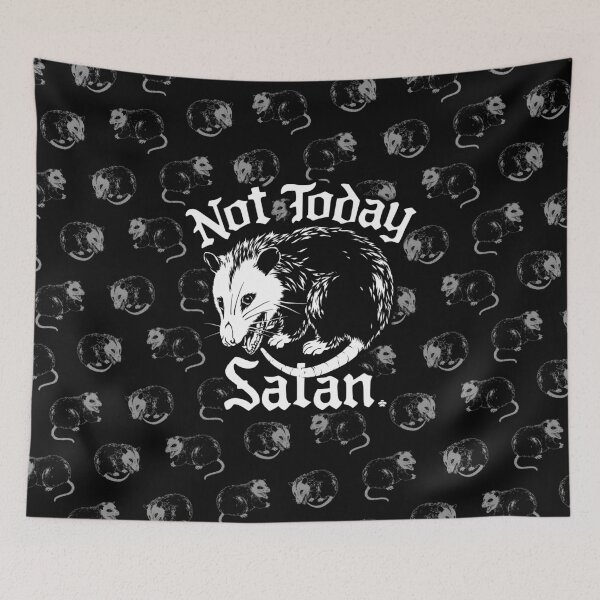 Item preview, Not Today Satan - Funny Possum Design, Funny Christian Design, Jesus Design designed and sold by saucerboss.
