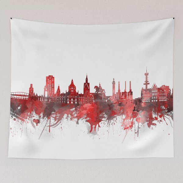 Item preview, hannover skyline red designed and sold by BekimART2.