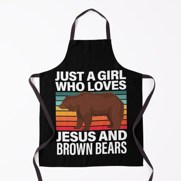 Item preview, Just A Girl Who Loves Jesus And Brown Bears Grizzly designed and sold by GravitiTees.