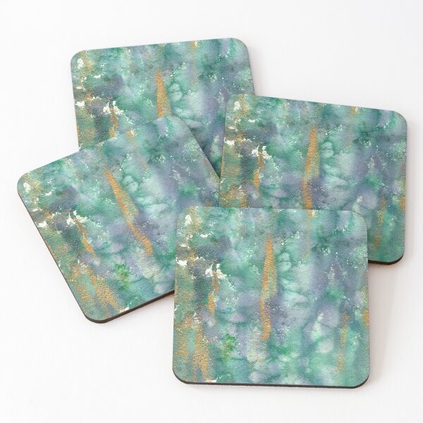 Item preview, Abstract Green and Gold designed and sold by mhailittlearts.