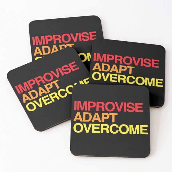 Item preview, Improvise Adapt Overcome Motivational Quote designed and sold by RRiDesigns.