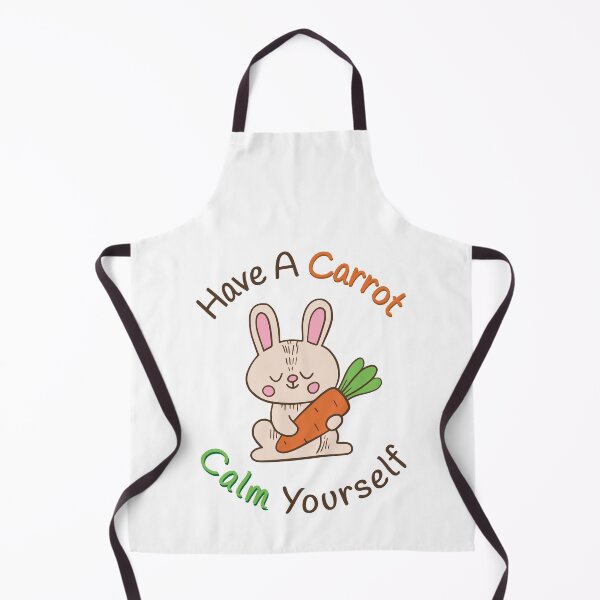 Item preview, Have A Carrot Calm Yourself Funny Cute Rabbit Quote for vegans designed and sold by Scratches Tees.