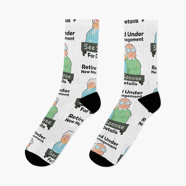 Item preview, Retired Under New Management See Spouse For Details Funny Retirement Grandparents Jokes designed and sold by Scratches Tees.