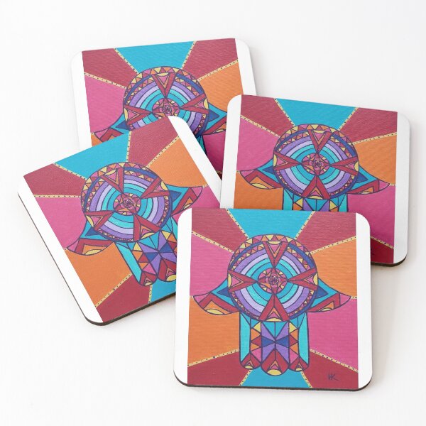 Item preview, Spirit Wheel Hamsa by Harriette Knight designed and sold by harrietteknight.