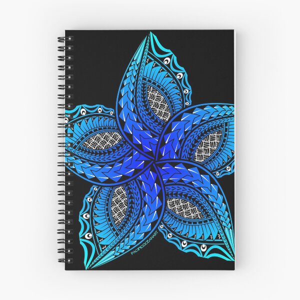 Item preview, blue plumeria flower designed and sold by pacificoceanart.