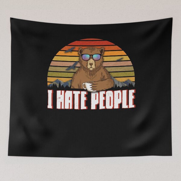 Item preview, I Hate People Cool Bear designed and sold by BLake77777.