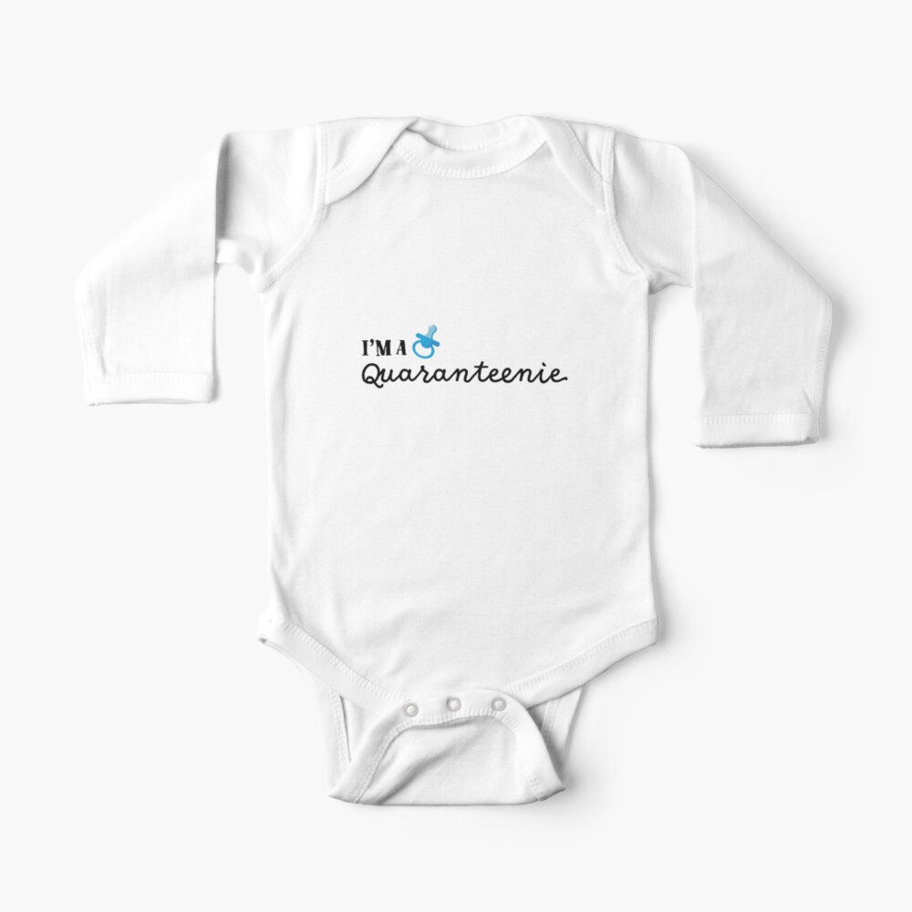 I’m a Quaranteenie (Blue) Baby One-Piece